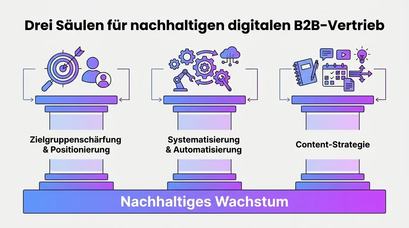 Infographic: Three pillars for sustainable digital B2B sales