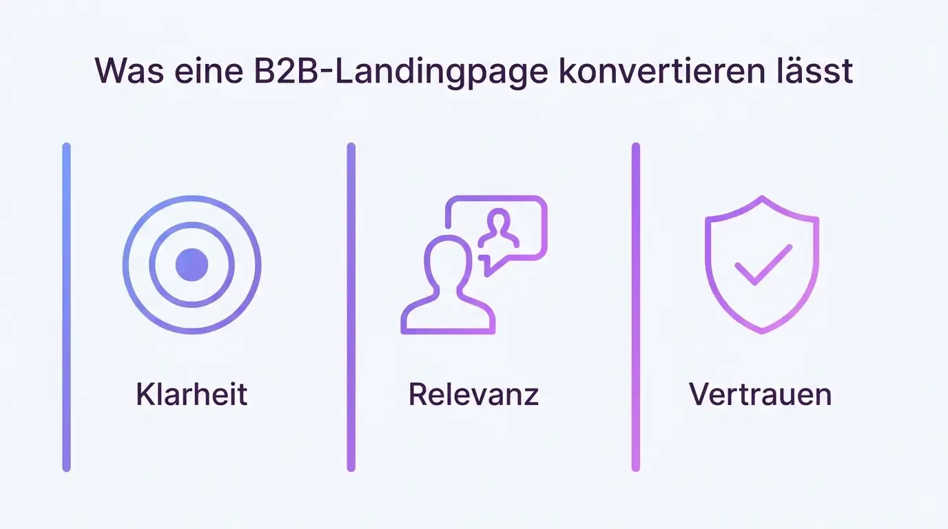 Infographic: Success factors for converting B2B landing pages