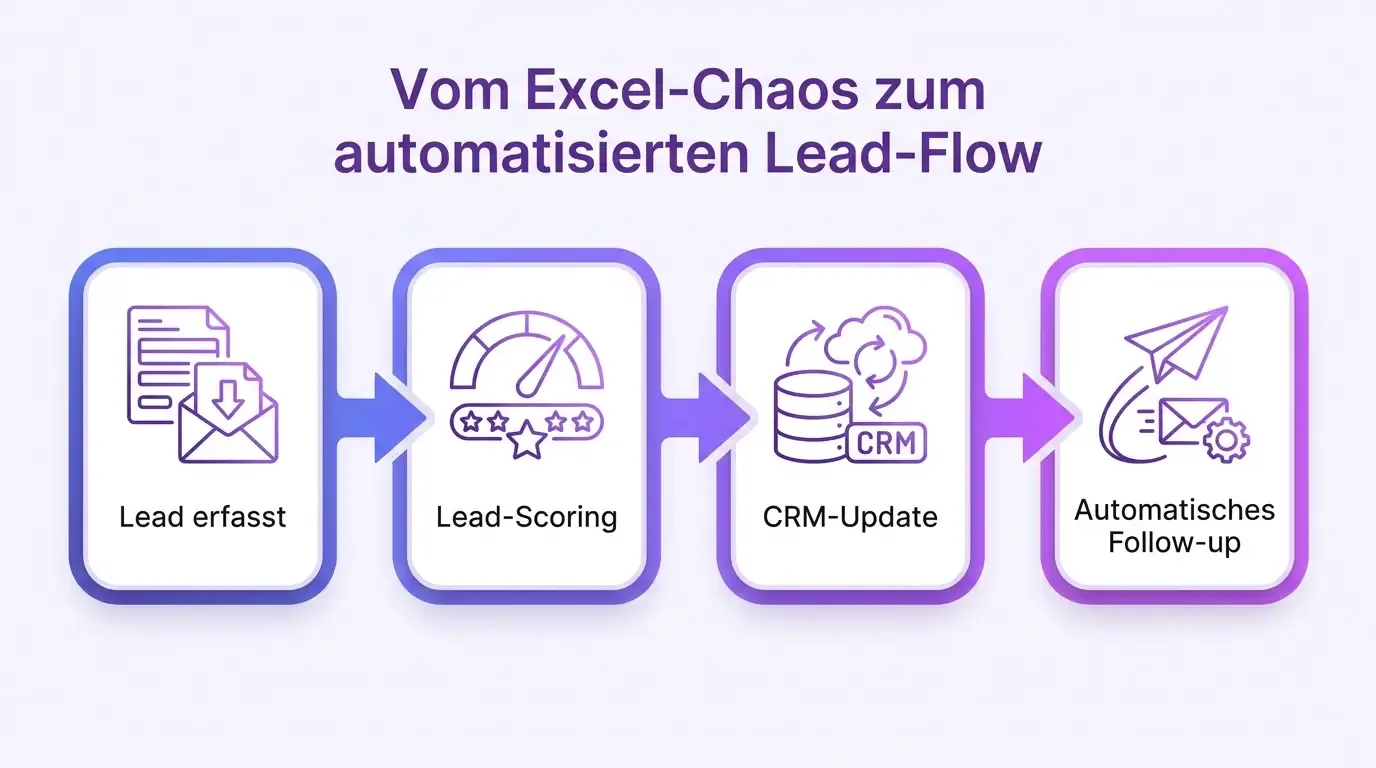 Infografik: Lead-Flow in der Marketing-Automatisierung