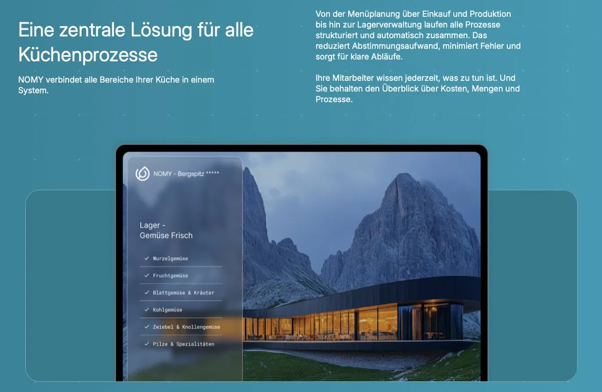 Leistungsseite von ANEWO, gebaut von Lilox