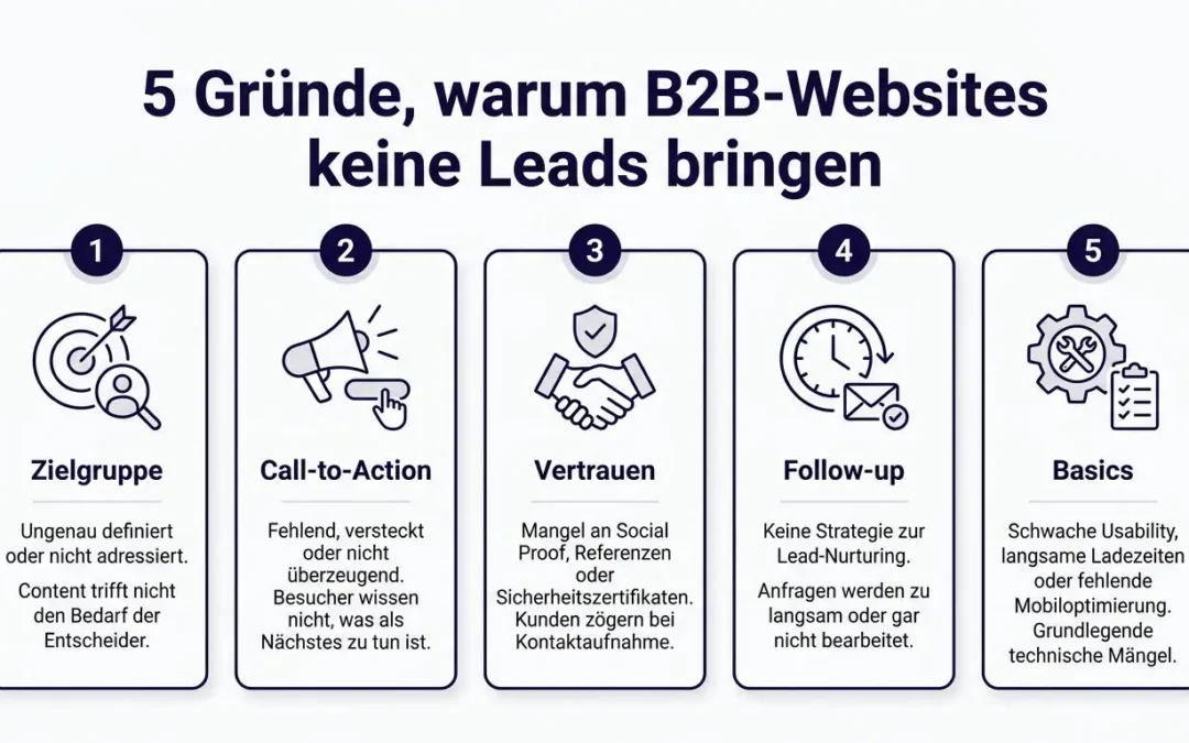 Warum viele B2B-Websites keine Leads bringen – und was ihr dagegen tun könnt