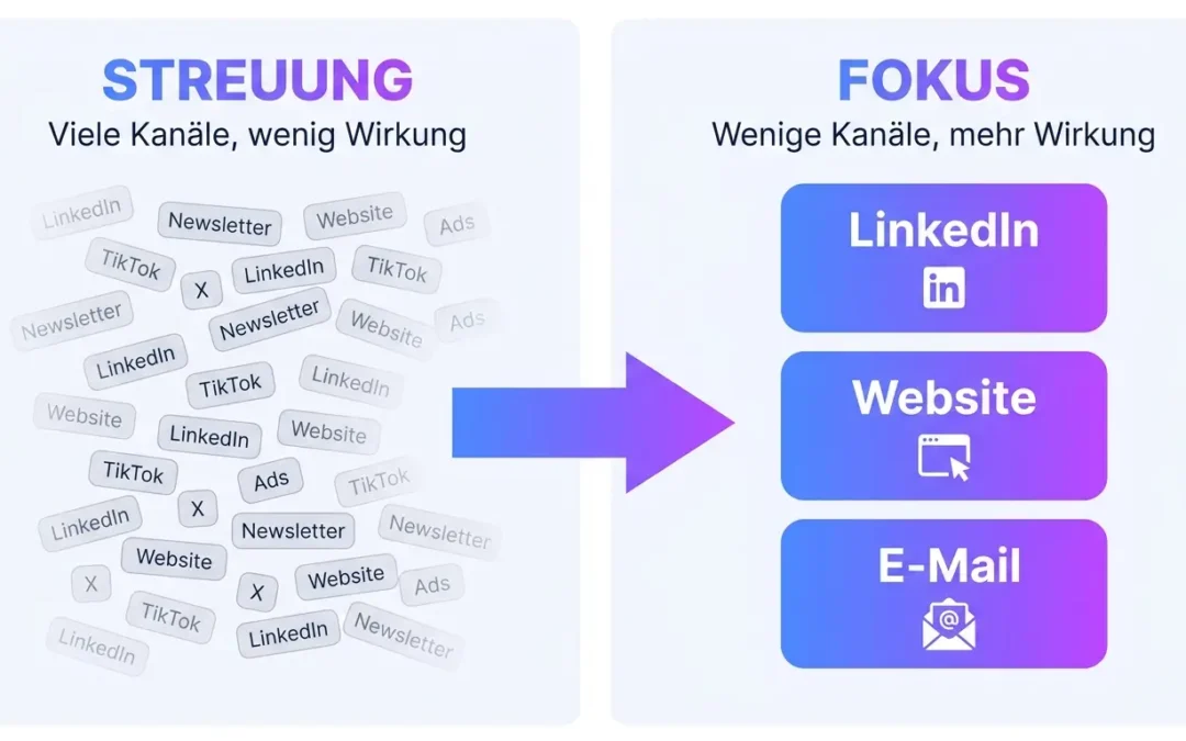 Weniger Kanäle, mehr Wirkung