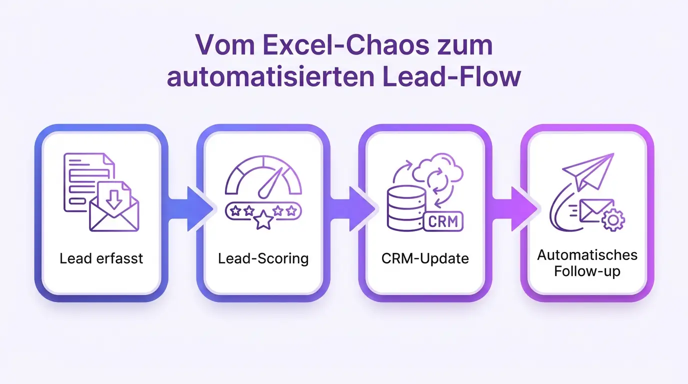 Marketing-Automatisierung – Lead-Flow Infografik Infografik: Lead-Flow in der Marketing-Automatisierung